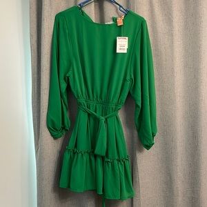 Green Chiffon Dress